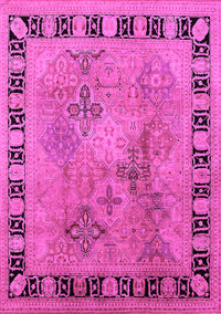 Oriental Pink Traditional Rug, urb820pnk
