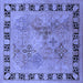 Square Oriental Blue Traditional Rug, urb820blu