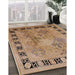 Machine Washable Industrial Modern Brown Sand Brown Rug in a Family Room, wshurb820