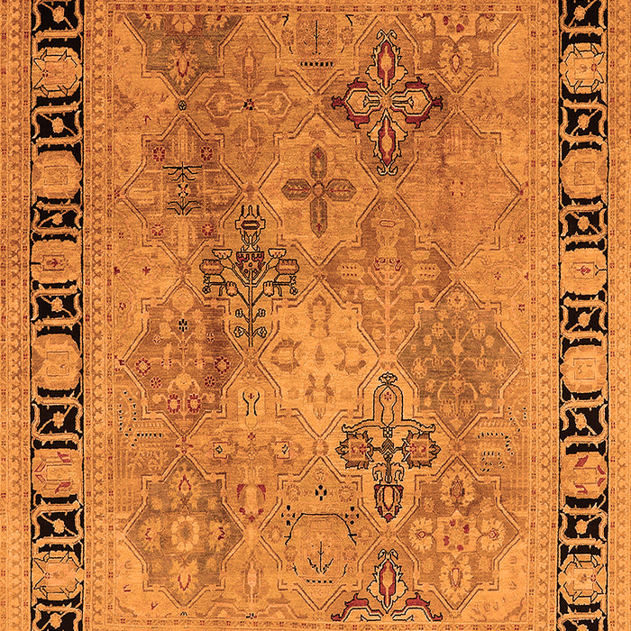 Oriental Orange Traditional Rug, urb820org