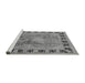 Sideview of Machine Washable Oriental Gray Traditional Rug, wshurb820gry