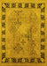 Oriental Yellow Traditional Rug, urb820yw
