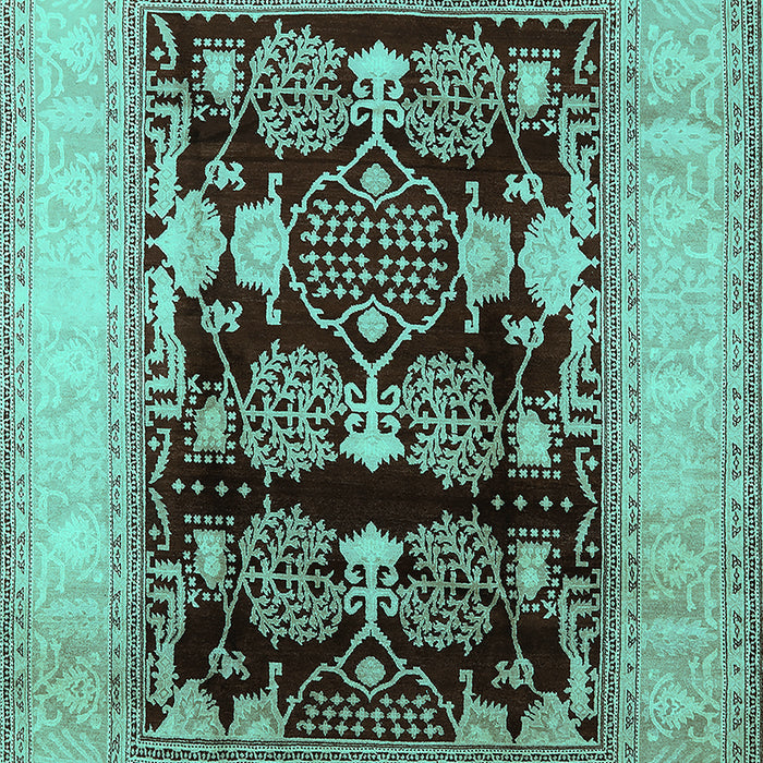 Oriental Turquoise Industrial Rug, urb821turq
