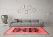 Industrial Red Washable Rugs