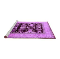 Sideview of Machine Washable Oriental Purple Industrial Area Rugs, wshurb821pur