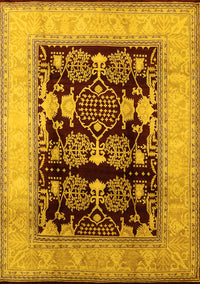 Oriental Yellow Industrial Rug, urb821yw