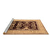 Sideview of Machine Washable Oriental Brown Industrial Rug, wshurb821brn