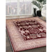 Machine Washable Industrial Modern Pastel Orange Rug in a Family Room, wshurb821