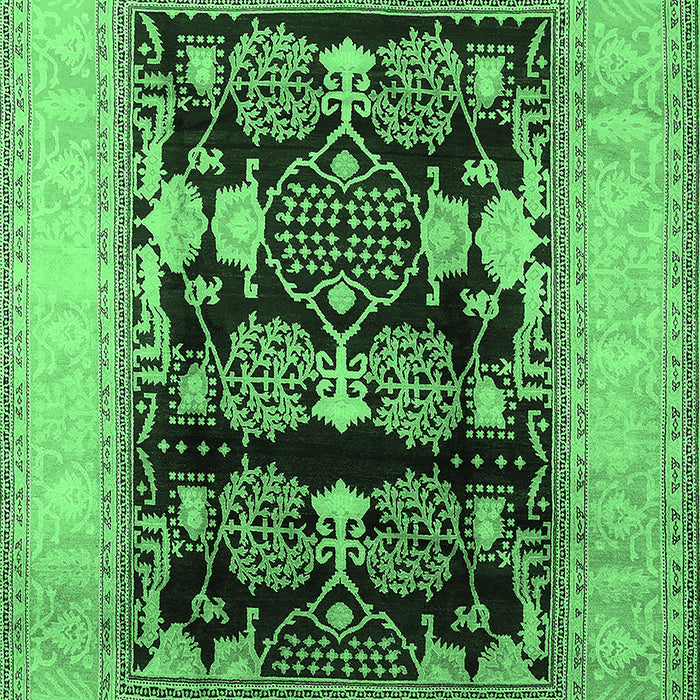 Oriental Emerald Green Industrial Rug, urb821emgrn