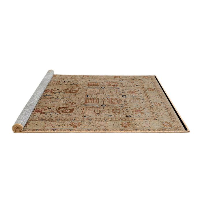 Sideview of Machine Washable Industrial Modern Light Brown Rug, wshurb822