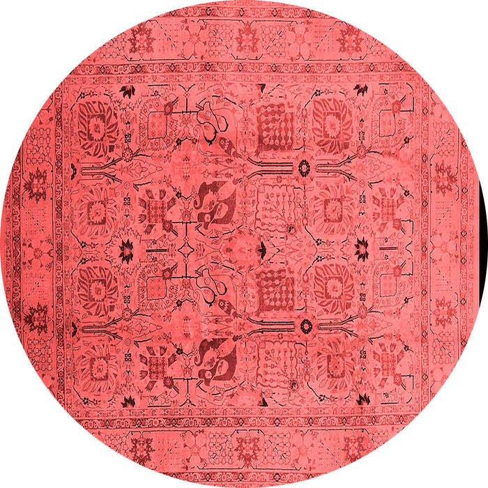 Machine Washable Oriental Red Traditional Rug, wshurb822red