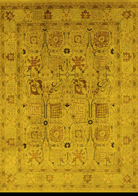 Oriental Yellow Traditional Rug, urb822yw