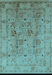 Oriental Light Blue Traditional Rug, urb822lblu