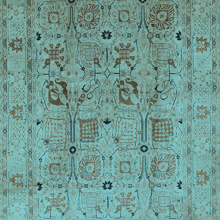 Oriental Light Blue Traditional Rug, urb822lblu