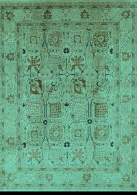 Oriental Turquoise Traditional Rug, urb822turq