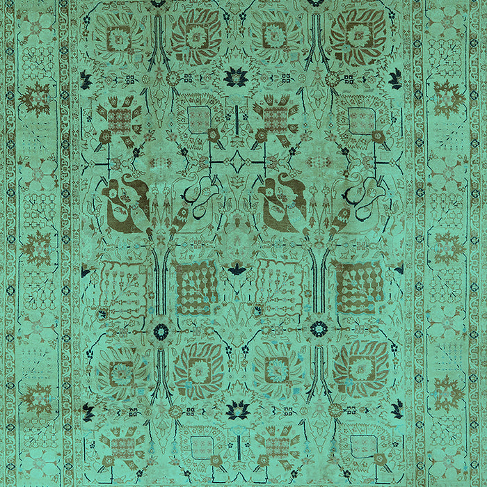 Oriental Turquoise Traditional Rug, urb822turq