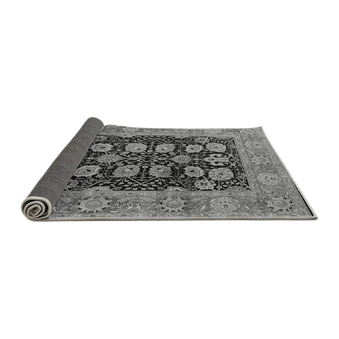 Sideview of Oriental Gray Industrial Rug, urb823gry
