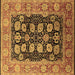 Square Oriental Brown Industrial Rug, urb823brn