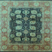 Square Oriental Light Blue Industrial Rug, urb823lblu