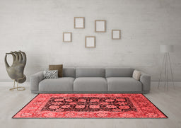 Industrial Red Washable Rugs