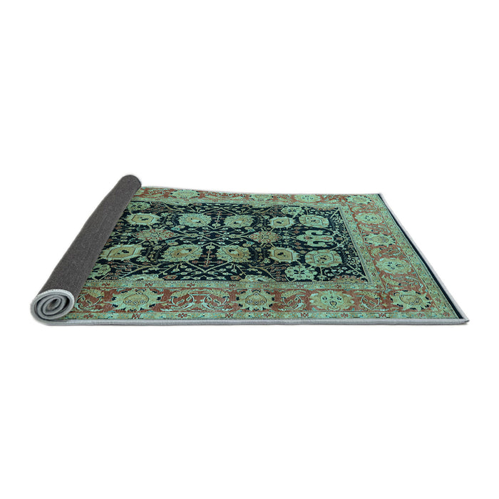 Sideview of Oriental Light Blue Industrial Rug, urb823lblu