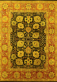 Oriental Yellow Industrial Rug, urb823yw