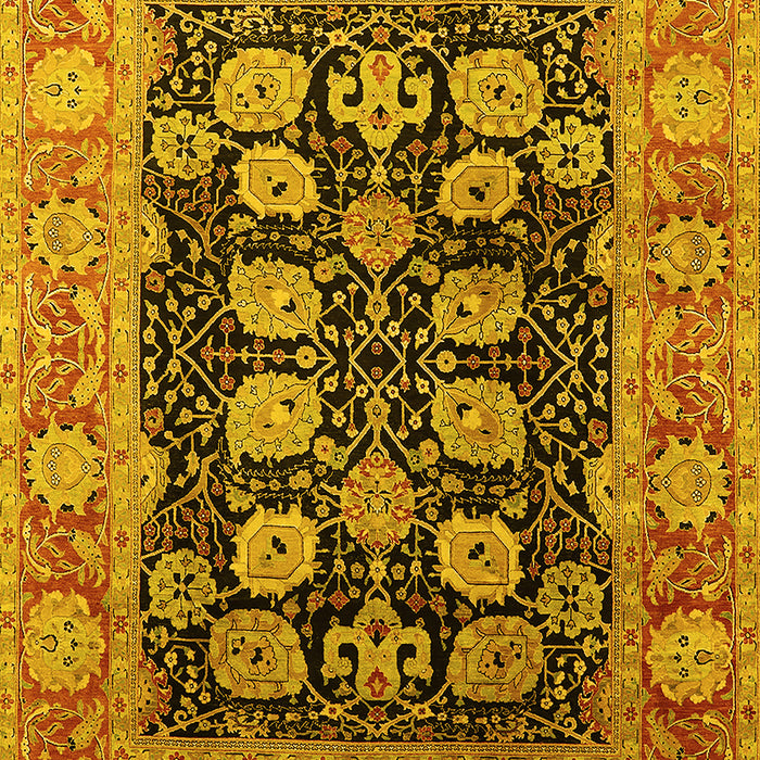 Oriental Yellow Industrial Rug, urb823yw