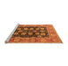 Sideview of Machine Washable Oriental Orange Industrial Area Rugs, wshurb823org