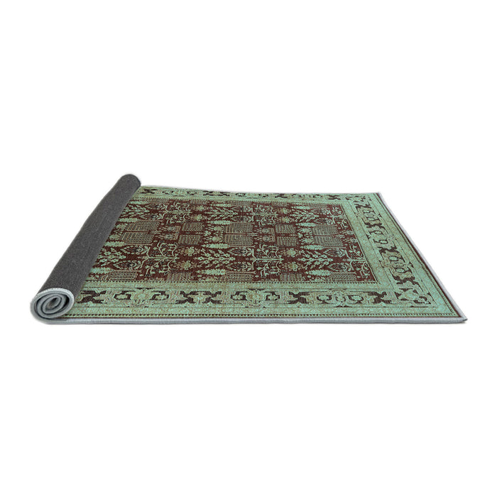Sideview of Oriental Light Blue Industrial Rug, urb824lblu