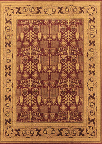 Oriental Brown Industrial Rug, urb824brn