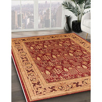 Mid-Century Modern Red Oriental Rug, urb824