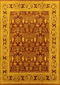 Oriental Yellow Industrial Rug, urb824yw