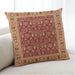 Lifestyle Image of Mid-Century Modern Urban Square Red Throw Pillow, 18 inch by 18 inch, pwurb824