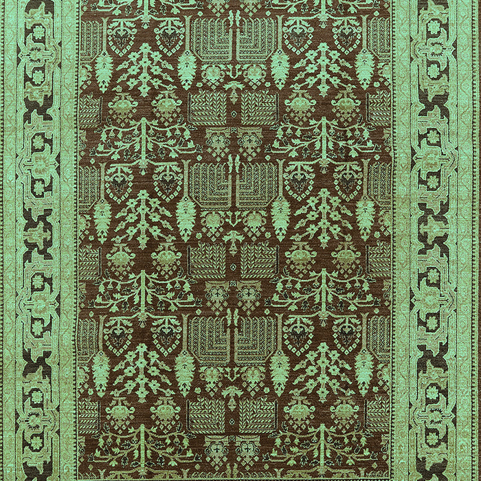 Oriental Turquoise Industrial Rug, urb824turq