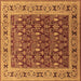 Square Oriental Brown Industrial Rug, urb824brn