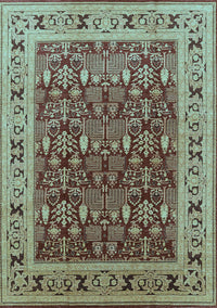 Oriental Light Blue Industrial Rug, urb824lblu