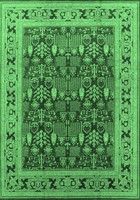 Oriental Emerald Green Industrial Rug, urb824emgrn