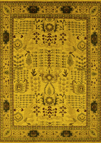 Oriental Yellow Industrial Rug, urb825yw