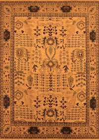 Oriental Orange Industrial Rug, urb825org