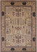 Machine Washable Industrial Modern Sepia Brown Rug, wshurb825