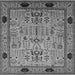 Square Oriental Gray Industrial Rug, urb825gry