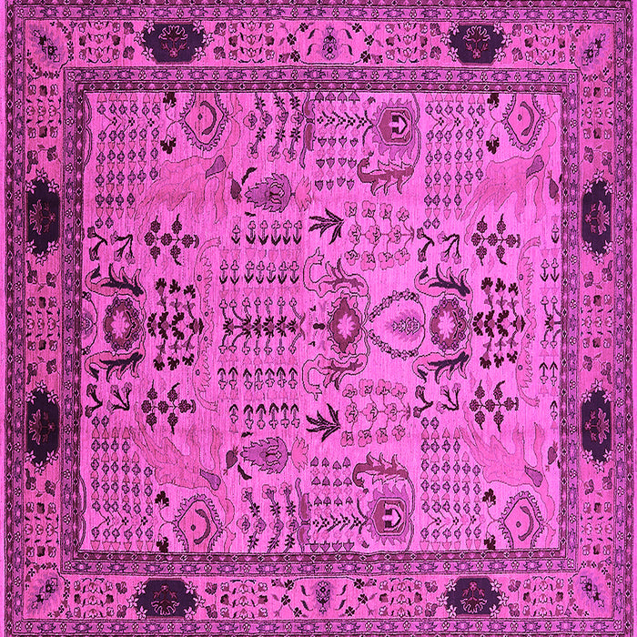 Square Oriental Pink Industrial Rug, urb825pnk