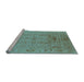 Sideview of Machine Washable Oriental Light Blue Industrial Rug, wshurb826lblu