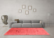 Industrial Red Washable Rugs