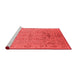 Industrial Red Washable Rugs