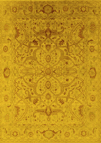 Oriental Yellow Industrial Rug, urb826yw