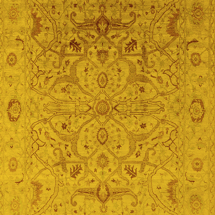 Oriental Yellow Industrial Rug, urb826yw
