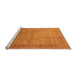 Sideview of Machine Washable Oriental Orange Industrial Area Rugs, wshurb827org