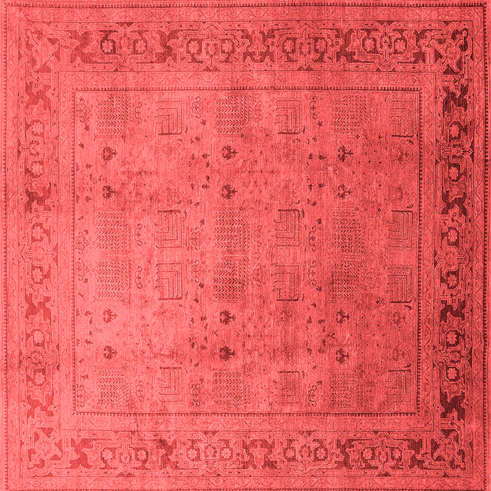 Machine Washable Oriental Red Industrial Rug, wshurb827red