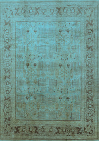 Oriental Light Blue Industrial Rug, urb827lblu